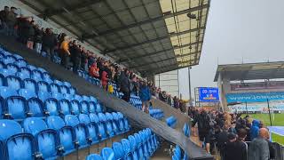 Swindon fans at Colchester [upl. by Ardnasal255]