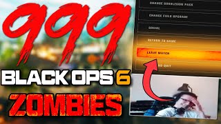 The Round 999 Race is INSANE HUGE MISTAKE  Black Ops 6 Zombies [upl. by Alian]