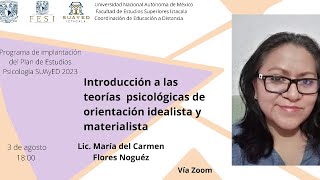 Introducción a las teorías psicológicas de orientación idealista y materialista [upl. by Liebermann]