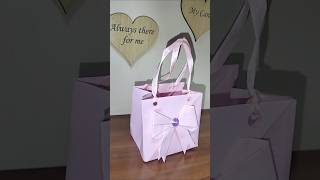 Mini shopping bag giftbag diy shoppingbag creativity beautifulcraft viralvideo [upl. by Myrtle]