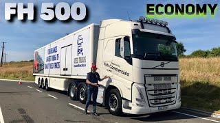 Economy Test Drive VOLVO FH 500 ISave at 44 Tonne Gross [upl. by Ahsini]