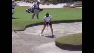 Natalie Gulbis Golf Swing 2007 Australian Open LPGA [upl. by Lezirg]