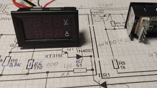 Как подключить китайский V A метр к зарядному на тиристоре Очень подробно [upl. by Neve]