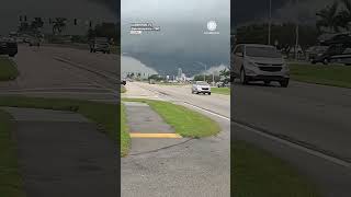 Large Tornado Touches Down in Clewiston FL Ahead of Milton [upl. by Rustice]