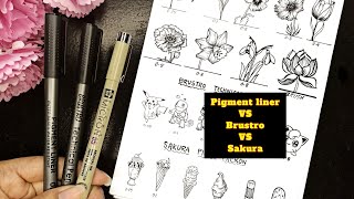 Comparing the micron pens Best fineliner pens for drawing [upl. by Aldred]