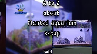 All about Mid tech Planted Aquarium SetupPart1Bangladeshplantedtankpart1 [upl. by Clea]