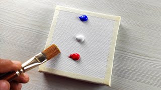 Easy Painting Idea on small canvas 31  Mini Canvas painting  Acrylic painting idea 2 [upl. by Rivy]