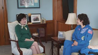 NASA astronaut Dr Jessica Meir and Sen Susan Collins discuss hopes of more women in space [upl. by Blake892]