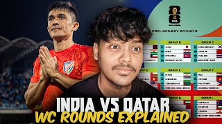 India vs qatar how to watch for free AFC World Cup qualifier rounds explained [upl. by Isawk493]