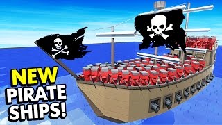 NEW PIRATE SHIPS AND UNITS BATTLE IN OCEAN MAP Ancient Warfare 2 Update Funny Gameplay [upl. by Lanaj476]