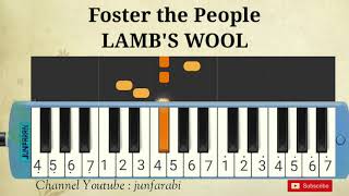 Foster the People  LAMBS WOOL  tutorial pianica [upl. by Losiram514]