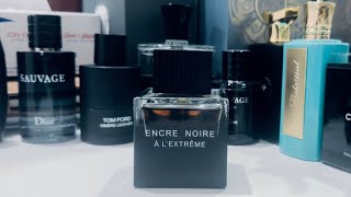 Encre noire l’extreme fragrance review تقييم عطر انكر نوار من دار لاليك عطر رجالي قوي ثابت وفواح [upl. by Maiah]