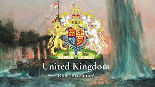 United Kingdom of Great Britain and Ireland 18011922  Patriotic Song  Rule Britannia [upl. by Dnamra]