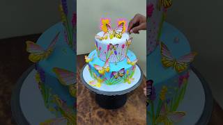 Beautiful Butterfly🦋🦋🦋 Cake design cakedesign youtubeshorts cake shortsfeed trending [upl. by Aimerej]