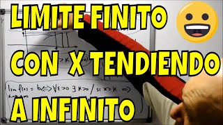 DEFINICIÓN DE LÍMITE FINITO CON X TENDIENDO A INFINITO [upl. by Neliak845]