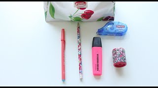 BACKTOSCHOOL Whats in my pencil case 2015 [upl. by Retsam]