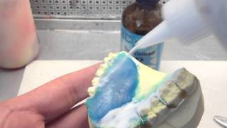 Acrylic Application on a Retainer Salt and Pepper Method [upl. by Huberty]