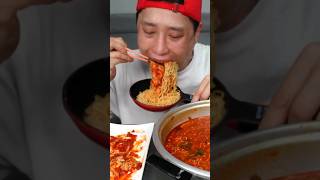 ASMR EXTREME 😱 SPICY NOODLES amp KIMCHI MUKBANG [upl. by Milzie]