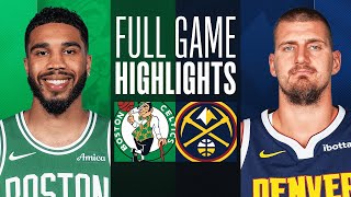 CELTICS vs NUGGETS  NBA ABU DHABI GAMES  FULL GAME HIGHLIGHTS  October 4 2024 [upl. by Pasho]