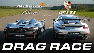 2300000€ McLaren Elva vs Porsche GT2 RS  Drag Race [upl. by Ajuna520]