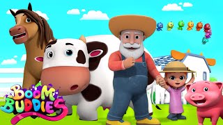 Old MacDonald Had A Farm  Farm Song  Nursery Rhymes For Children By Boom Buddies [upl. by Anazus460]