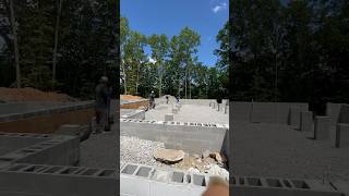 Crawl space and basement gravel before framing building construction [upl. by Stavros689]