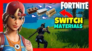 How to CHANGE MATERIAL In Fortnite Easily ✅2024 GUIDE PSPCXBOXSWITCH Switch Materials to BUILD [upl. by Ayekim]