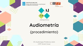 Audiometría Procedimiento [upl. by Madaras426]