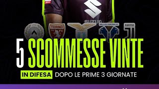 ✌️ 5 scommesse vinte in difesa nomi che possono tornare buoni per modificatore fantacalcio [upl. by Aligna180]