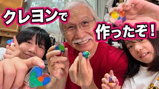 Eng sub I melted crayons and did some fun crafts [upl. by Myrta]