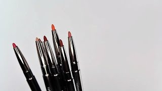 Inglot Lipliner Guide  Swatches  Inglot Australia [upl. by Ayrad]