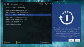 Dreambox onetwo GPT Multiboot with openATV [upl. by Elihu461]