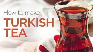 How to Make Turkish Tea 1 MINUTE RECIPE shorts [upl. by Kcirdes]