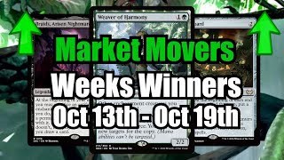 MTG Movers Of The Week Oct 13  Oct 19th  Enchantment Creature Get A Boost Weaver amp Séance Board [upl. by Elly]