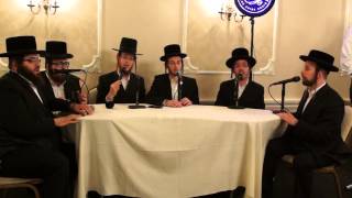 Shira Choir Singing New Rechnitz  Medley at Kumzits Live מקהלת שירה רכניץ קומזיץ [upl. by Verlie544]