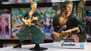 Unboxing RORONOA ZORO  GRANDISTA  ONE PIECE  BANDAI SPIRITS [upl. by Nyrehtac]