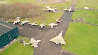 Aerial Tour of the Yorkshire Air Museum in Elvington [upl. by Mak658]