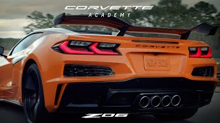 2023 Corvette Z06 Corvette Academy  A Glorious Exhaust Note  Chevrolet [upl. by Jaqitsch]