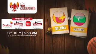 Sri Lanka vs Maldives  FIBA U18 Asia Cup  SABA Qualifiers 2024 [upl. by Roane]