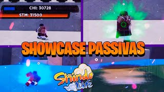 SHOWCASE DAS PASSIVAS DOS MENTORS NO SHINDO LIFE [upl. by Dygall984]