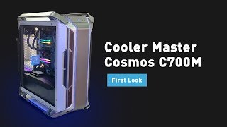 Cooler Master Cosmos C700M PC Case First Look  Digitin [upl. by Anived646]