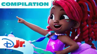 Disney Jrs Ariel  Mermaid Songs amp Highlights Compilation 🎶  The Little Mermaid 🧜🏾‍♀️  disneyjr [upl. by Diarmid669]