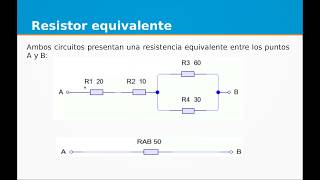 Resistor equivalente  Problema resuelto 1 [upl. by Esteban]