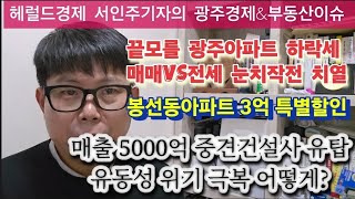 quot광주봉선동 아파트 3억 할인한다고quot 직원 750명 유탑 유동성 위기 어떻게 극복했나 quot매매냐 전세냐 오르냐 하락하냐quot 건설사 법정관리 옥석구분 [upl. by Nerrual327]