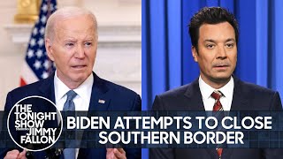 Biden Attempts to Close Southern Border Marjorie Taylor Greene Attacks Dr Fauci  The Tonight Show [upl. by Egerton]