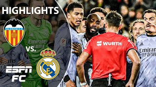 NO GOAL DRAMA 😱 Valencia vs Real Madrid  LALIGA Highlights  ESPN FC [upl. by Amled]