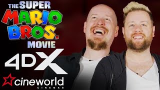 Super Mario Bros Movie 4DX TRAILER REACTION [upl. by Ecirahc]