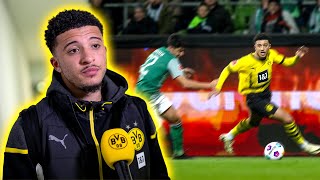 quotThe fans expect a lot from me and so do Iquot  Interview with Jadon Sancho  Werder  BVB 12 [upl. by Normandy]