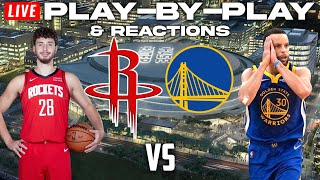 Houston Rockets vs Golden State Warriors  Live PlayByPlay amp Reactions [upl. by Akiwak]