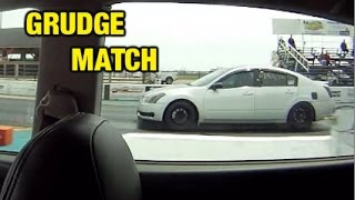 Nissan Altima 35SE VS Nissan Maxima V6  14 mile [upl. by Yraht]